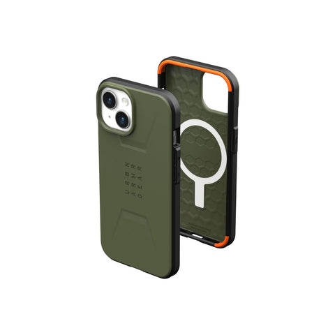 UAG Civilian Series MagSafe Phone Case for iPhone 15 (Olive Drab)