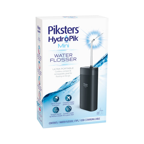 Piksters HydroPik Mini Water Flosser Black