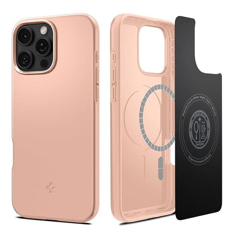 Spigen Apple iPhone 16 Pro Max Thin Fit (MagFit) Case - Rose Titanium