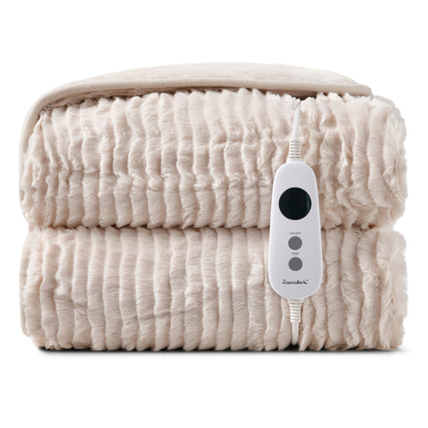 Dreamaker Eyelash Fleece Heated Throw 180x200cm