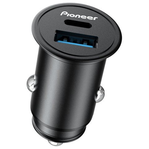 Pioneer USB Car Charger 12V/24V 18W/20W - Fast Charging Car Adapter