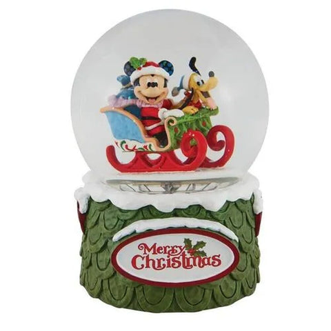 Jim Shore Disney Traditions - Mickey Mouse and Pluto Waterball