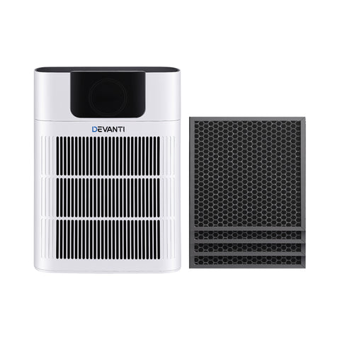 Devanti Pet Air Purifier H12 HEPA Filter Cleaner Replacement Filter White