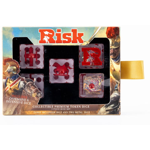 Fanroll By Metallic Dice Games MDG Risk 22mm Oversized Dice Set - Offense and Defense Dice