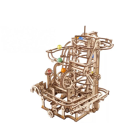 Ugears Marble Run Spiral Hoist Mechanical Wooden Puzzle Model Kit