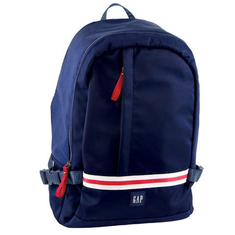 GAP Men's Nylon Travel/School & Casual Backpack Bag w/ Zip Pocket 28x40cm Navy