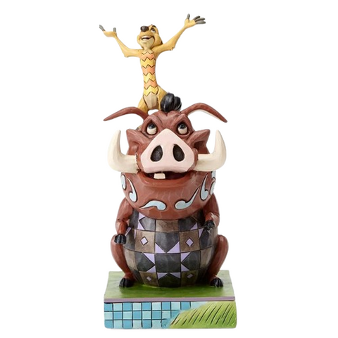 Jim Shore Disney Traditions - The Lion King Timon and Pumbaa - Carefree Cohorts