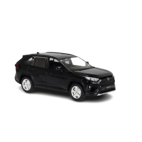 DDA 1:24 Scale Toyota Rav 4 Lights & Sound Black Diecast Car Model