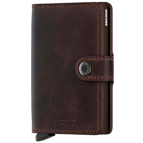 Secrid Miniwallet Compact RFID Wallet - Vintage Chocolate