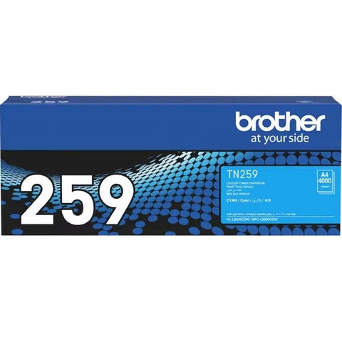 Brother TN259 Ink Toner Cartridge Cyan Genuine Original TN-259C
