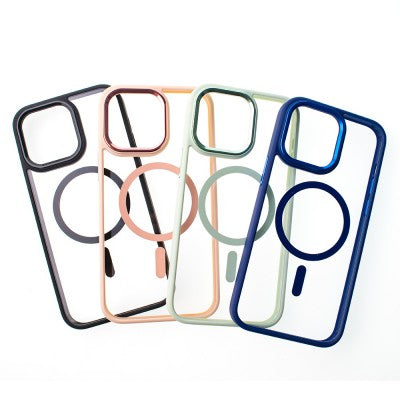 Redefine Clear Case with Metal Lens for iPhone 14 Plus - Blue