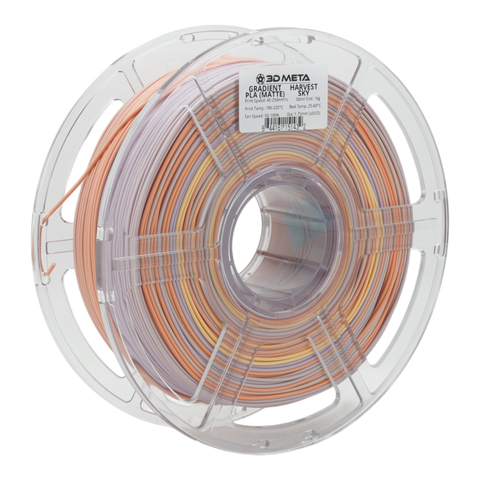 3D META Gradient PLA 3D Printing Filament - Harvest Sky (Matte)