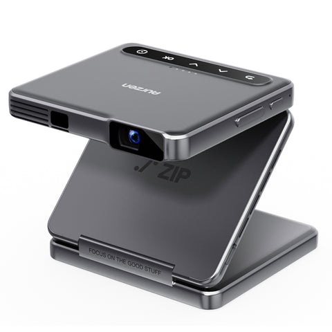 Aurzen ZIP Tri-Fold Portable Projector Grey