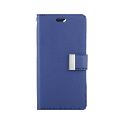 Goospery Rich Diary case for iPhone 14 - Navy