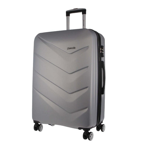 Pierre Cardin Medium Suitcase Hard-Shell Luggage Bag 111.3L/70cm (Silver)