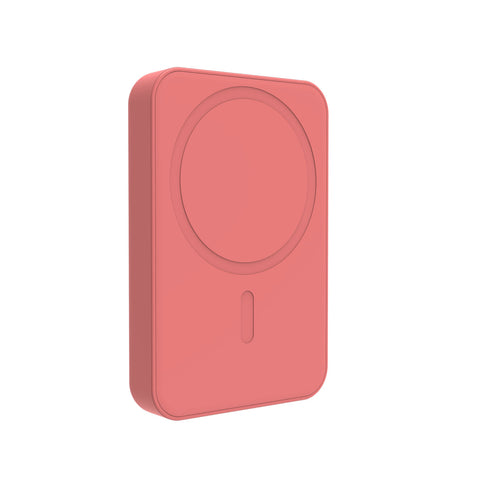 Laser 5000mAh Magnetic Power Bank – Slim Design (Sunset Coral)