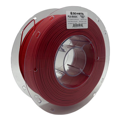 3D META PLA Basic 3D Printing Filament - Traffic Red