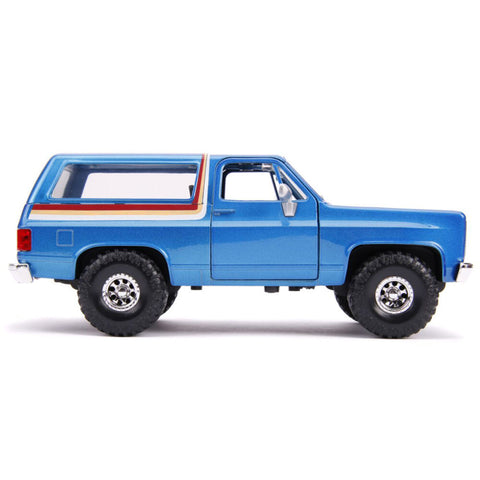 Just Trucks 1980 Chevy K5 Blazer Blue 1:24 Scale Diecast Vehicle Car Figure