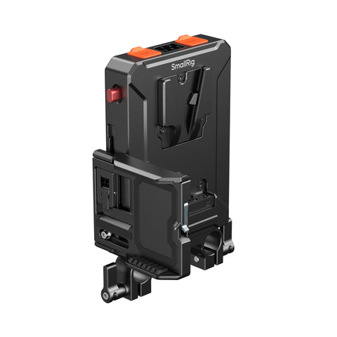 SmallRig Intelligent Power Management V-Mount Battery Mount Plate with 15mm Dual Rod Clamp 5881