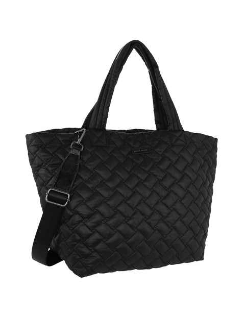 Pierre Cardin Women's Casual Nylon Padded Shoulder Tote Bag 47x32cm Black