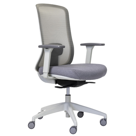 Buro Elan Office Chair with Arms Light Grey