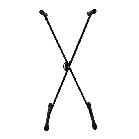 Shriro Single Braced Heavy-Duty Portable/Adjustable Keyboard Stand Black