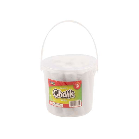 Dats Jumbo White Chalk,  15pk in Bucket