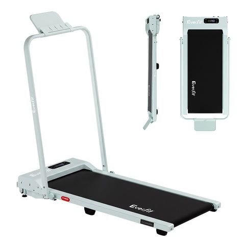 Everfit 3 in 1 Walking Pad Treadmill 12% Incline Foldable Under Desk Treadmills for Home 38cm Green