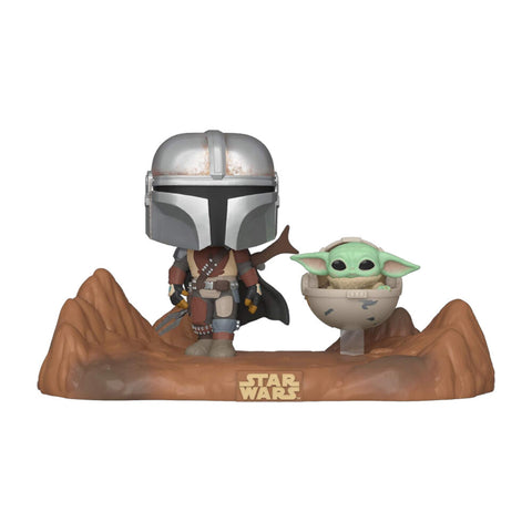 Star Wars Mandalorian & Child Pop! Movie Moment Vinyl Action Figure Toy