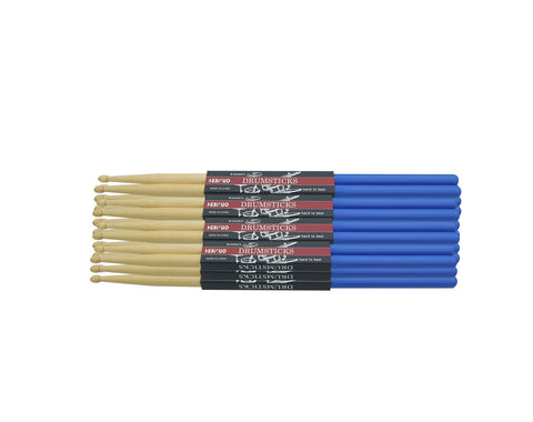 Freedom 12 Pack of 5A Maple Drumsticks with Rubber Grips