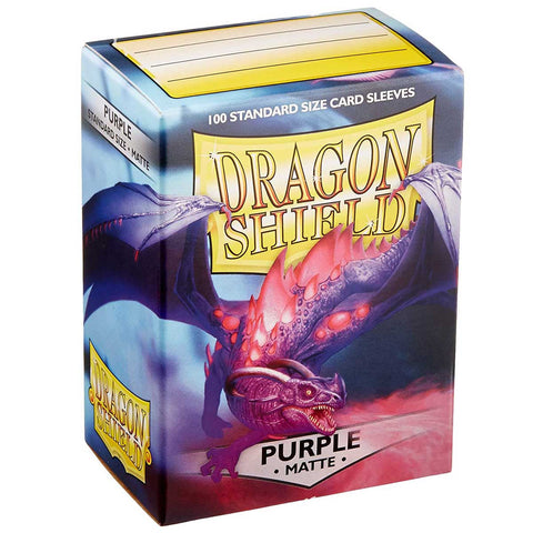 Arcane Tinmen Dragon Shield Standard 100ct Matte Purple Sleeves 63x88mm