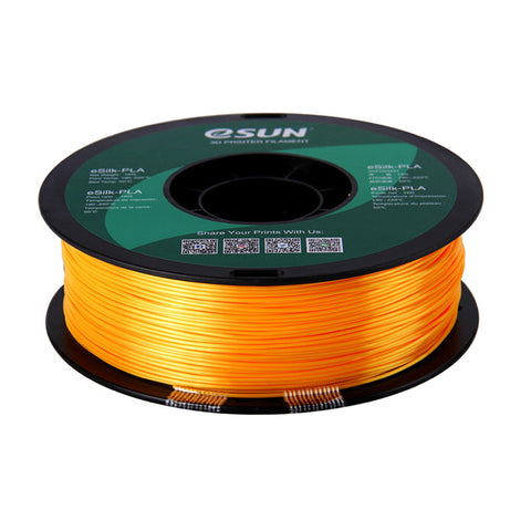 eSun Silk PLA 3D Print Filament 1.75mm 1kg - Dark Yellow