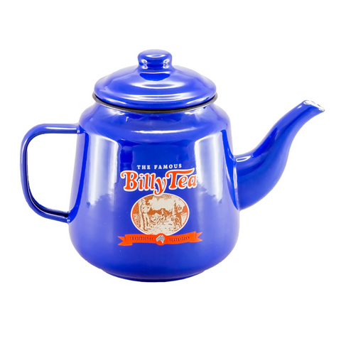 Rojo Billy Enamel Teapot 1.4L - Blue
