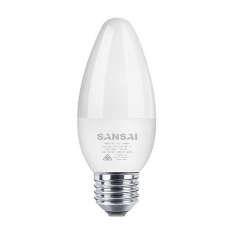 Sansai LED Candle Light Bulb C37 5W E27 (Warm White)