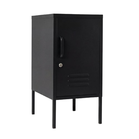 Desky Oslo Metal Locker Cabinet - Black / Right Opening