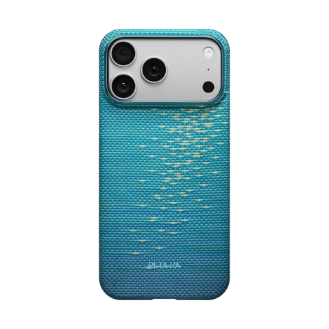 PITAKA Aramid Fibre Ultra-Slim Case for iPhone 17 Pro Max Lucid Blue