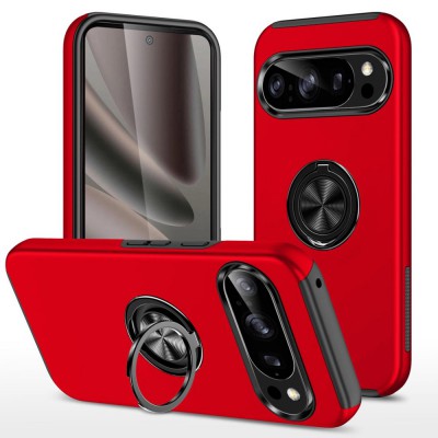 Redefine Magnetic Ring Holder Case for Google Pixel 9 / 9 Pro (Red)