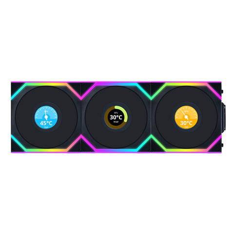 Lian Li Uni Fan 120mm SL Wireless ARGB with LCD Display 3pack