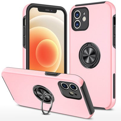 Redefine Magnetic Ring Holder Case for iPhone 12 (Pink)