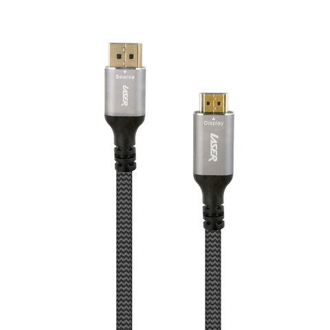 Laser DisplayPort to HDMI 4K Cable 2m (Grey)
