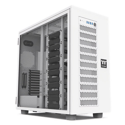 Thermaltake AX700 TG Super Tower XL-ATX Case - Snow (CA-11B-00F6WN-00)