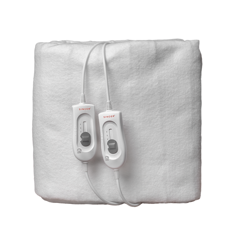 SINGER Electric Blanket with Straps - Queen