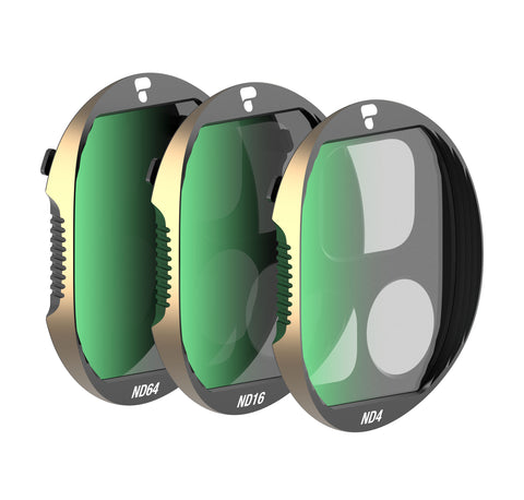 PolarPro 3-pack Shutter Collection ND Filters for DJI Mavic 4 Pro [ND4/16/64]