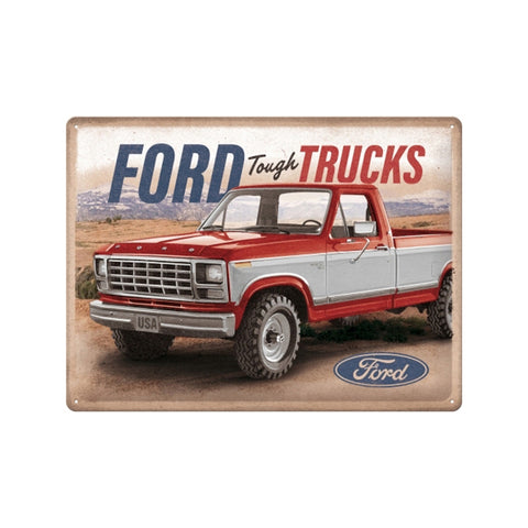 Nostalgic-Art Ford Tough Trucks F250 Ranger 30x40cm Large Metal Sign Plaque