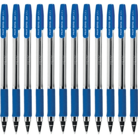 Pilot BPS-GP Box 12 Ballpoint Pen Fine 0.7mm (Blue)