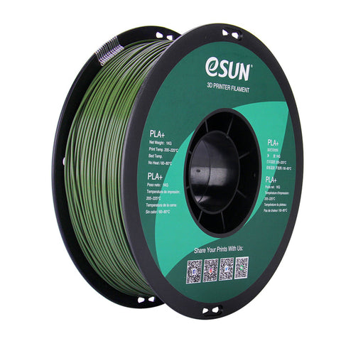 eSUN PLA+ HS High Speed 3D Print Filament 1.75mm 1kg - Olive Green