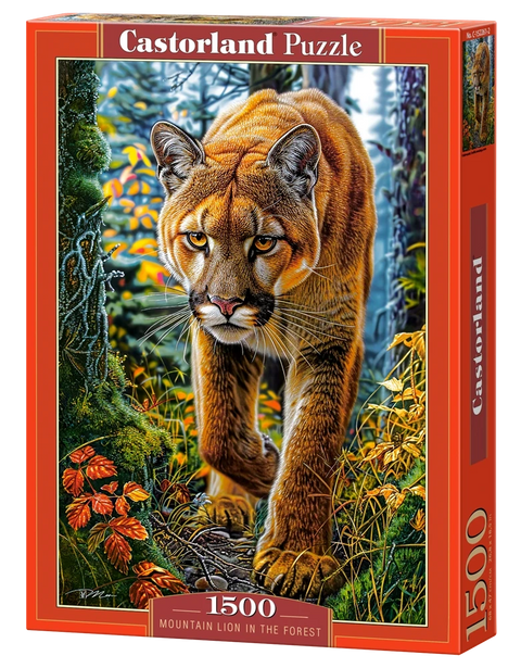 Castorland 1500-Pieces Mountain Lion In The Forest Puzzle