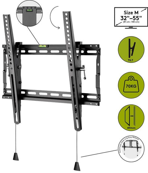 Goobay Tilt TV Wall Mount 32"-55" (Black)
