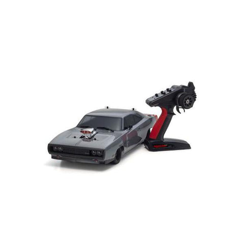 Kyosho 1/10 Fazer Mk2 1970 Dodge Charger Supercharged VE Gray 4WD Electric RC Car Readyset