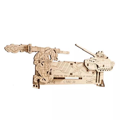 Ugears Fire And Forget Mechanical Wooden Puzzle Model Kit